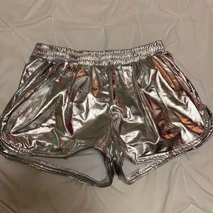 Silver costume shorts